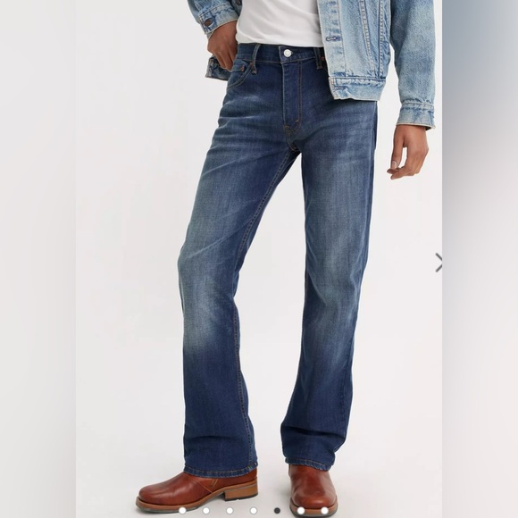 Levis 33/32 Classic 527 Blue Denim Jeans slim fit bootcut - Picture 1 of 8